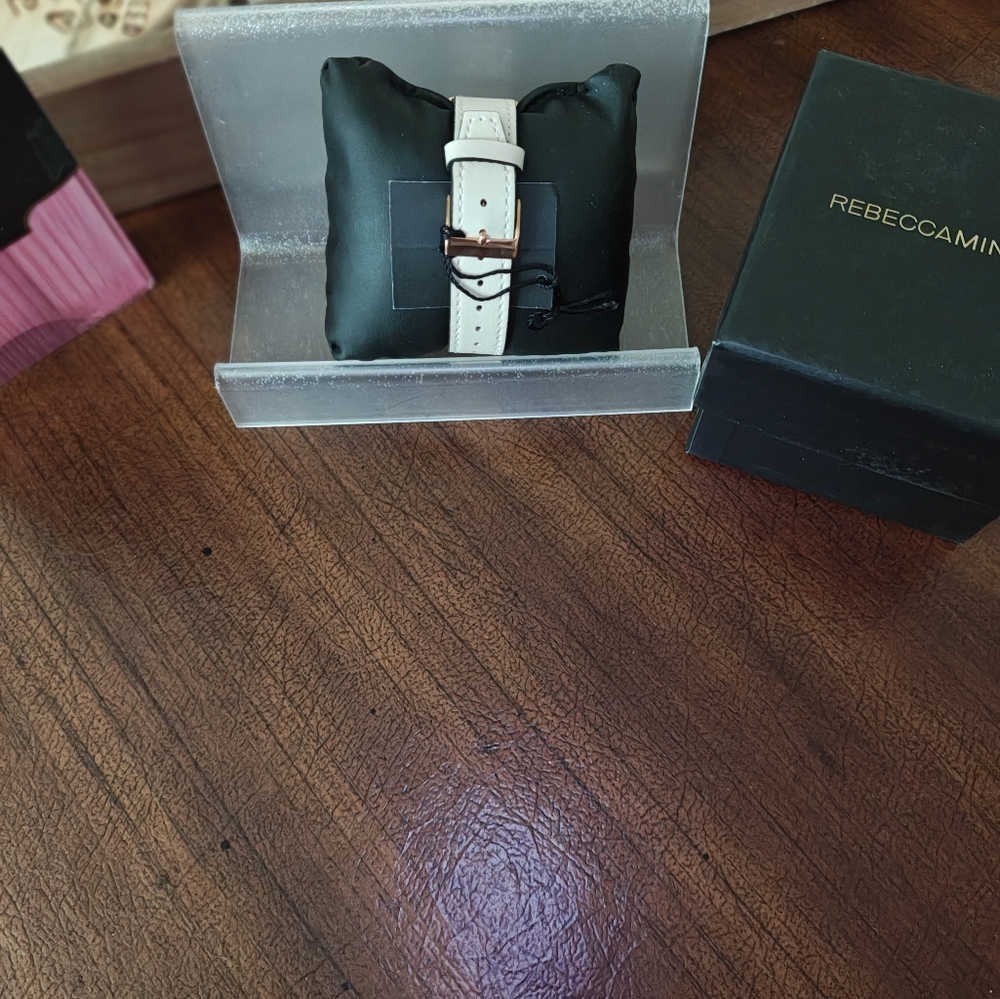 Rebecca Minkoff Rose Goldtone Leather Watch - Picture 8 of 8